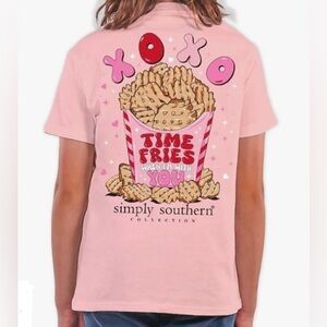 🍟NWT Simply Southern “XOXO Time Fries When I’m With You” Shirt🍟